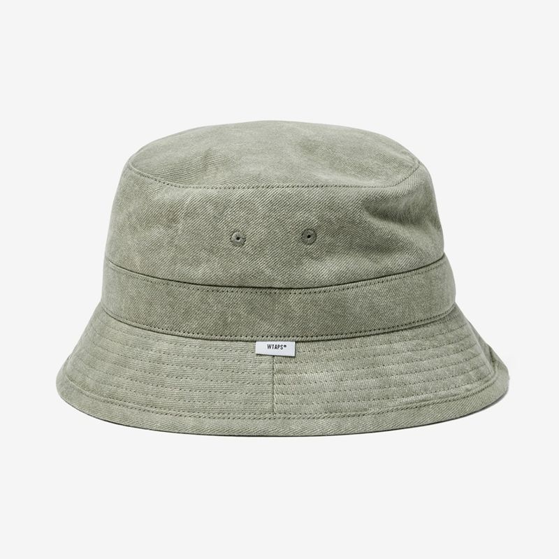 WTAPS BUCKET 01 HAT COTTON DENIM OLIVE ハット212HCDT-HT18