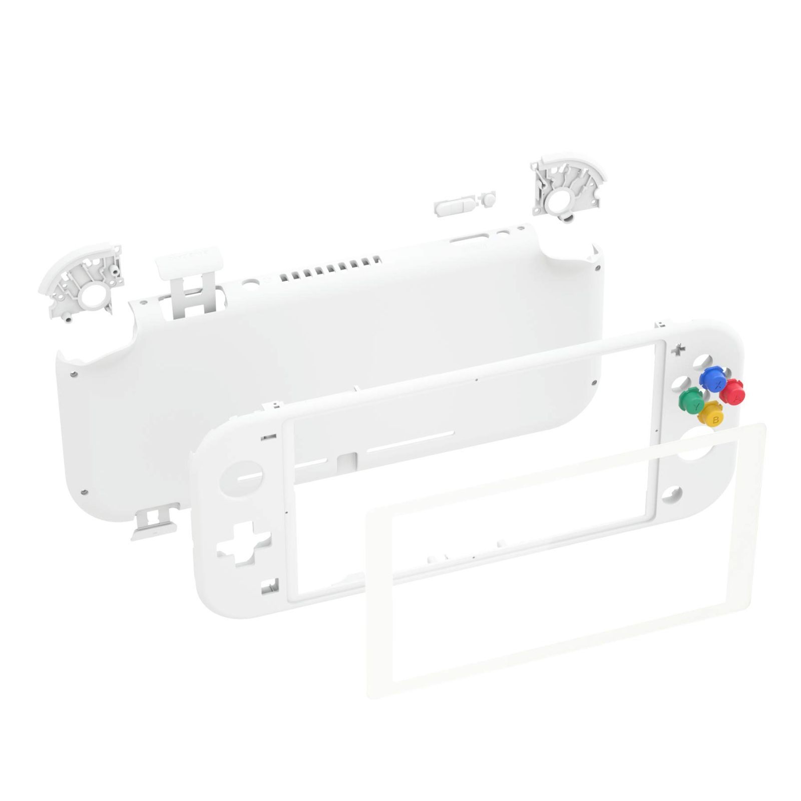 【2026，格安】 ホワイト eXtremeRate Nintendo Switch Liteに対応用DIY互換するケース、NSLハンドヘルドコントローラーハウジング/スクリーンフィルム付き、Nintendo Switch Liteに対応用カスタムケースカバー【ホワイト 応募券
