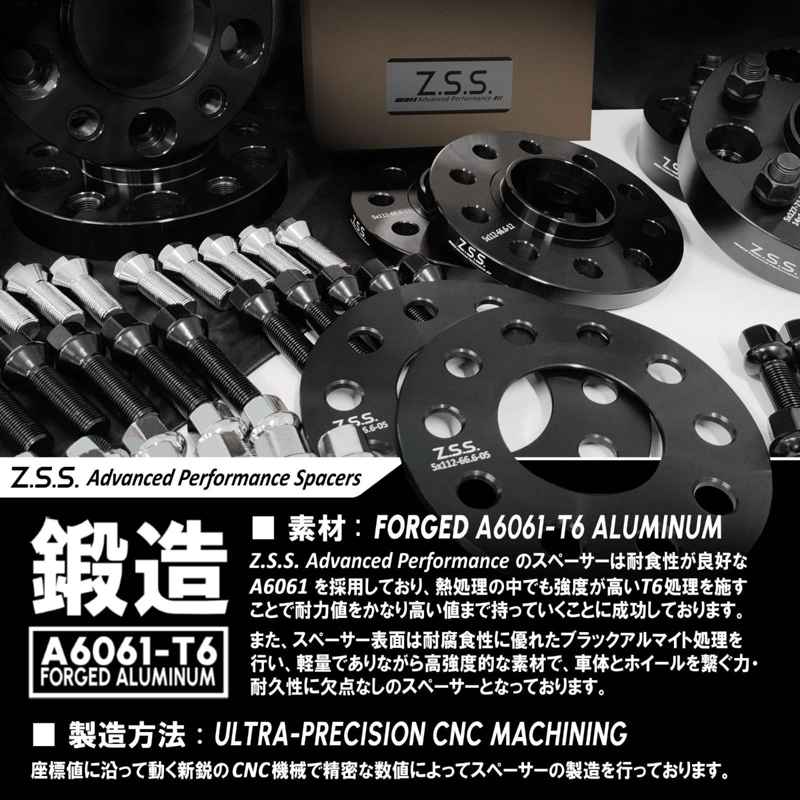 W.T.S. HUB UNIT SYSTEM 5穴 54mm 頼もしい M12×P1.50