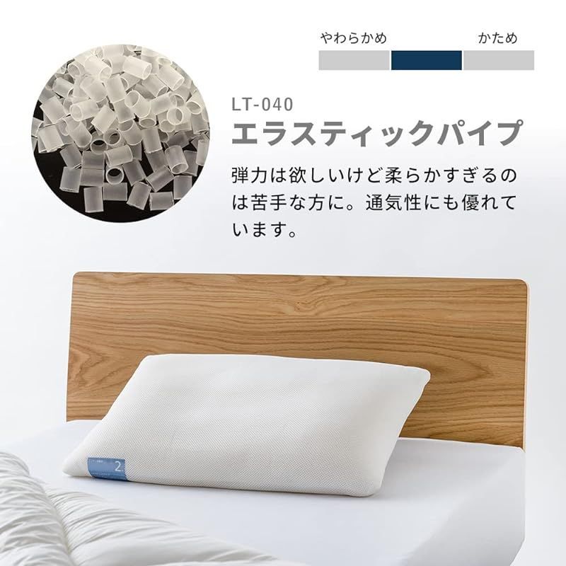 LOFTY 枕 まくら 快眠枕 LT-040/2号 寝がえりサポート 仰向き 横向き 負担軽減 肩 首を支える 弾力 フィット感 洗える 高級 男性 ロフテー快眠枕  エラスティックパイプ 0 - メルカリ