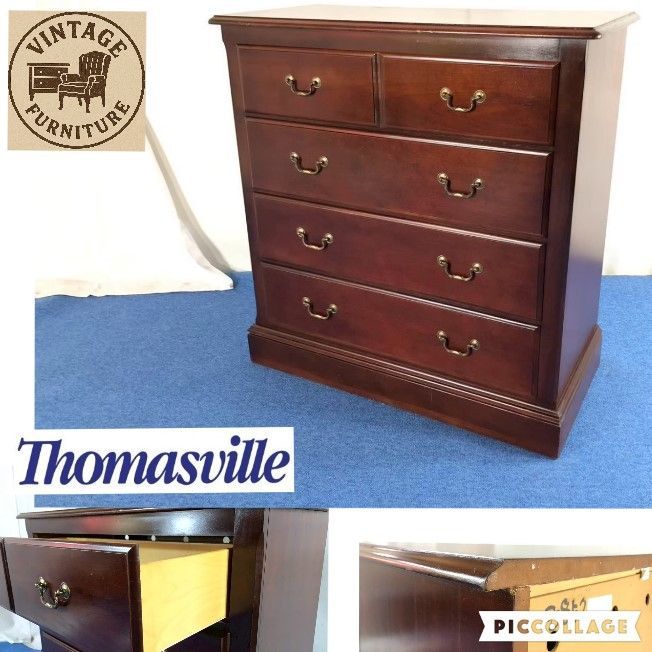 ◎ アメリカ家具 Thomasville|トーマスビル 4段チェスト 収納家具 アンティーク コンパクト 収納家具 C BD3SM-2