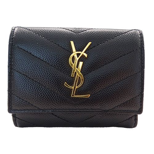 サンローラン SAINT LAURENT キーケース レディース メンズ ブランド カサンドラ グレイン・ド・プードルエンボスレザー ブラック  580656 ロゴ YSL 6連キーケース 【中古】 - メルカリ