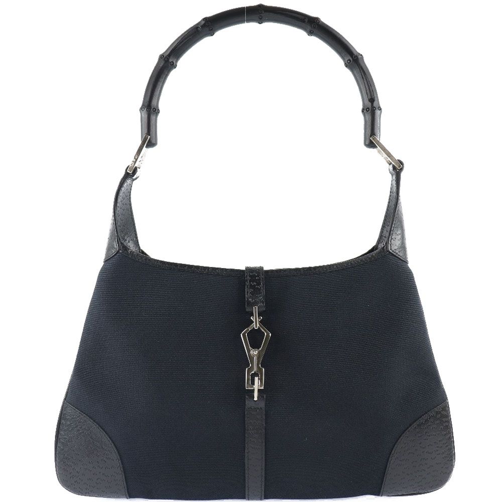 GUCCI グッチ ブラウンレザー バンブー ハンドバッグ 001 4060 GUCCI グッチ バンブー ジャッキー ハンドバッグ ワンショルダー