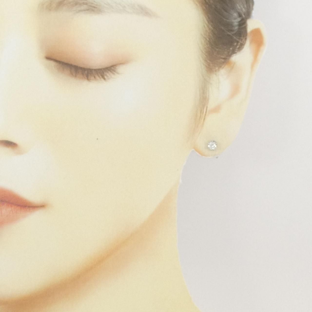 PT/PT900 ソリティア ダイヤモンド ピアス 0.42CT - メルカリ 