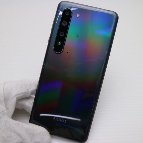 AQUOS R5G SH-51A docomo ブラックレイ SIMフリー 本体 n05709 中古