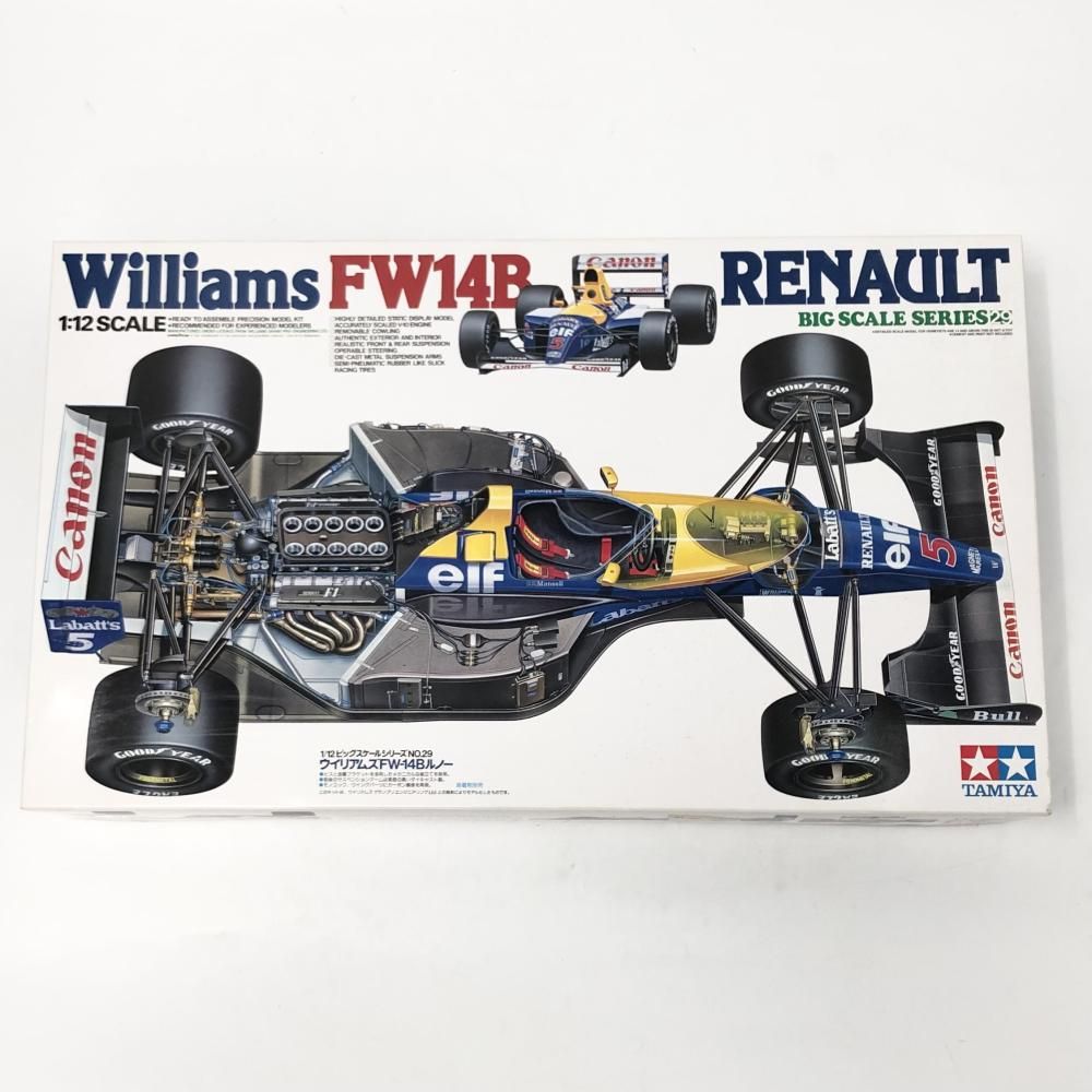 TAMIYA 1/12 ITEM 12029 ウイリアムズFW-14Bルノー NEW Tamiya 1/12 Big Scale No.29 Williams Fw14b Renault Kit