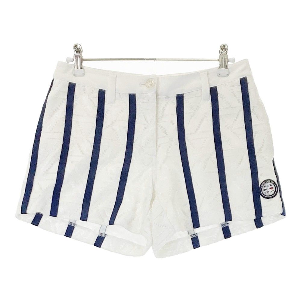 サイズ：S AND PER SE アンパスィ レース ショートパンツ 総柄 ホワイト系 [240101355197]# ゴルフウェア レディース  ストスト