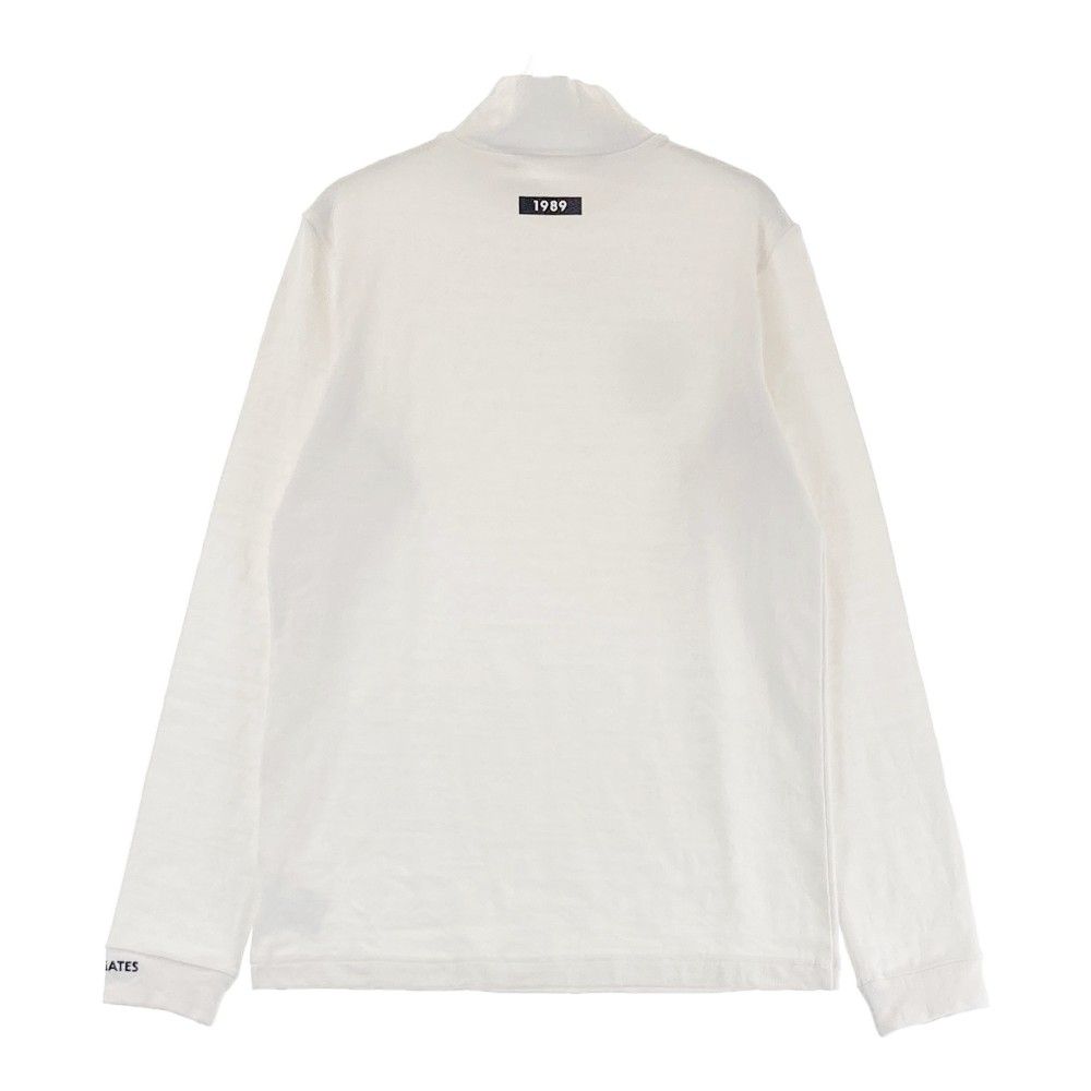 パーリーゲイツ　長袖ハイネックカットソー　新品　ホワイト　サイズM(1)　正規品 パーリーゲイツ 長袖ハイネックカットソー 新品 ホワイト サイズ