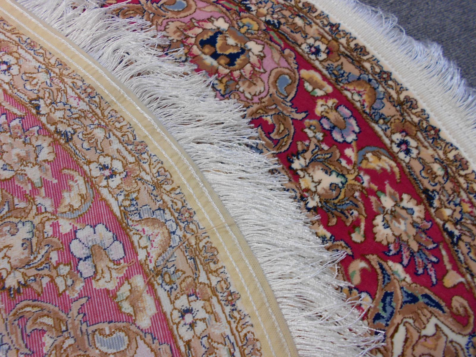 170万ノット！多色織！輝く 本場イラン産 絨毯 形100cm‐200741-