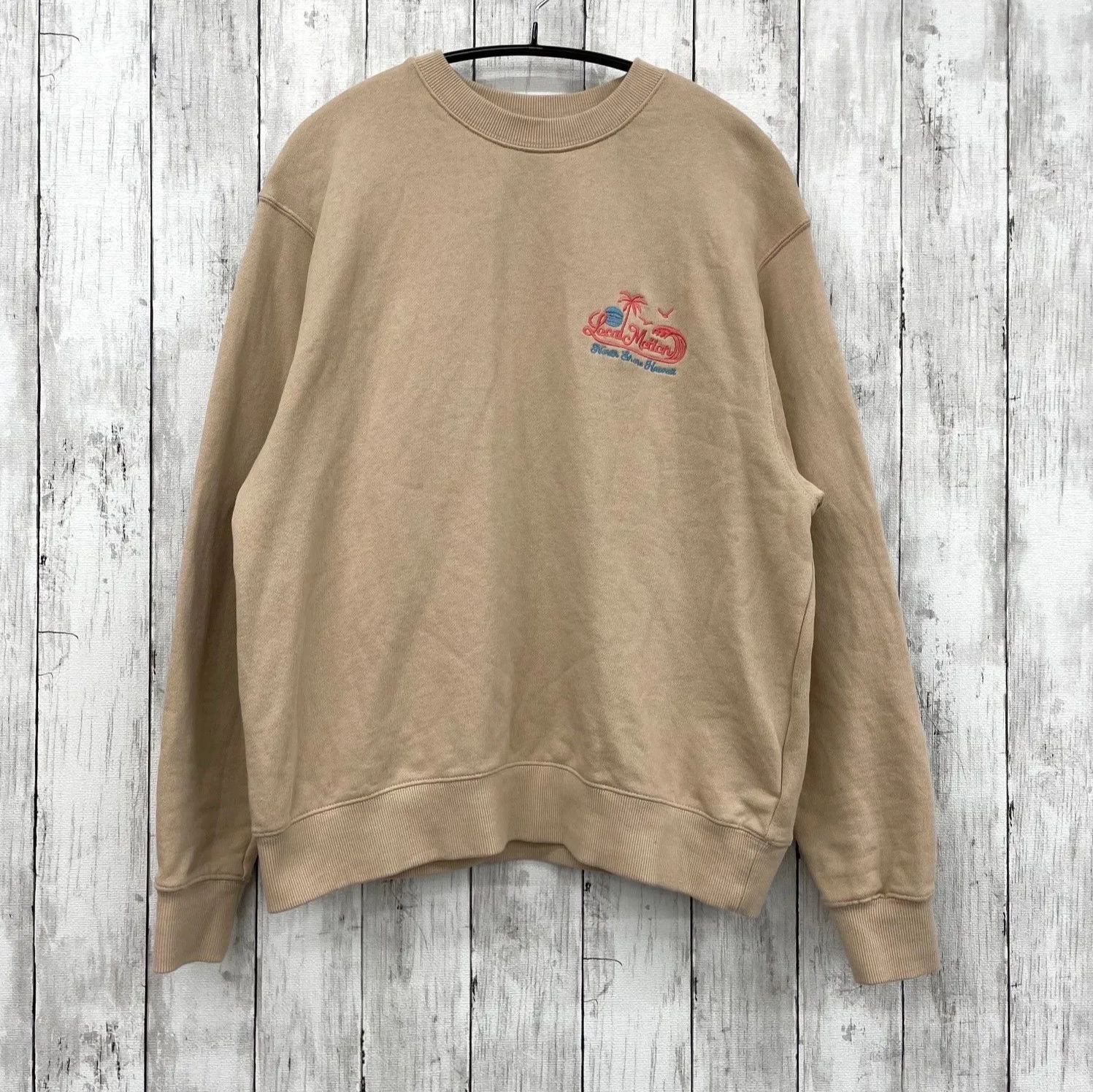 Local Motion ローカルモーション OVAL CHAIN STITCH×PRINT SWEAT 