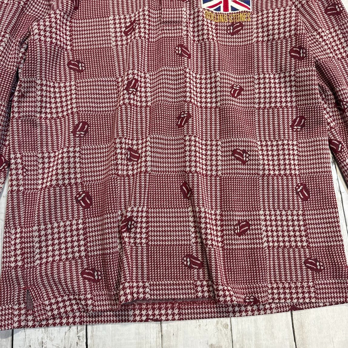 g148 THE ROLLING STONES ローリングストーンズ シャツ 長袖 総柄  