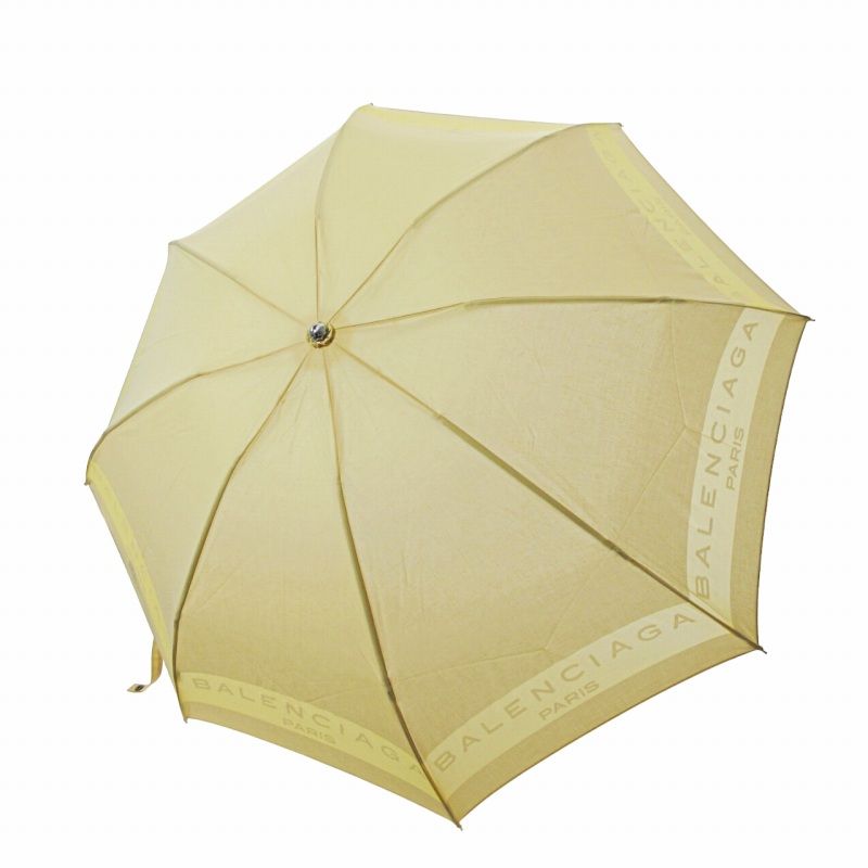 美品タグ付き　BALENCIAGA バレンシアガ　晴雨兼用長傘　木製アンブレラ バレンシアガ BALENCIAGA 折りたたみ 傘 雨傘 日傘 晴雨兼用