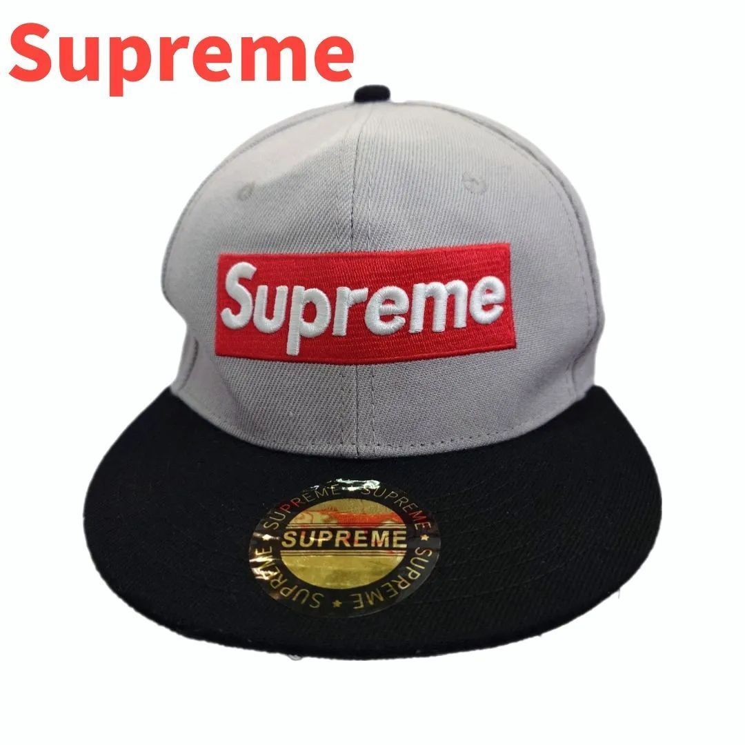 良品】Supreme シュプリーム キャップ 帽子 メンズ ブラック 黒 中古 