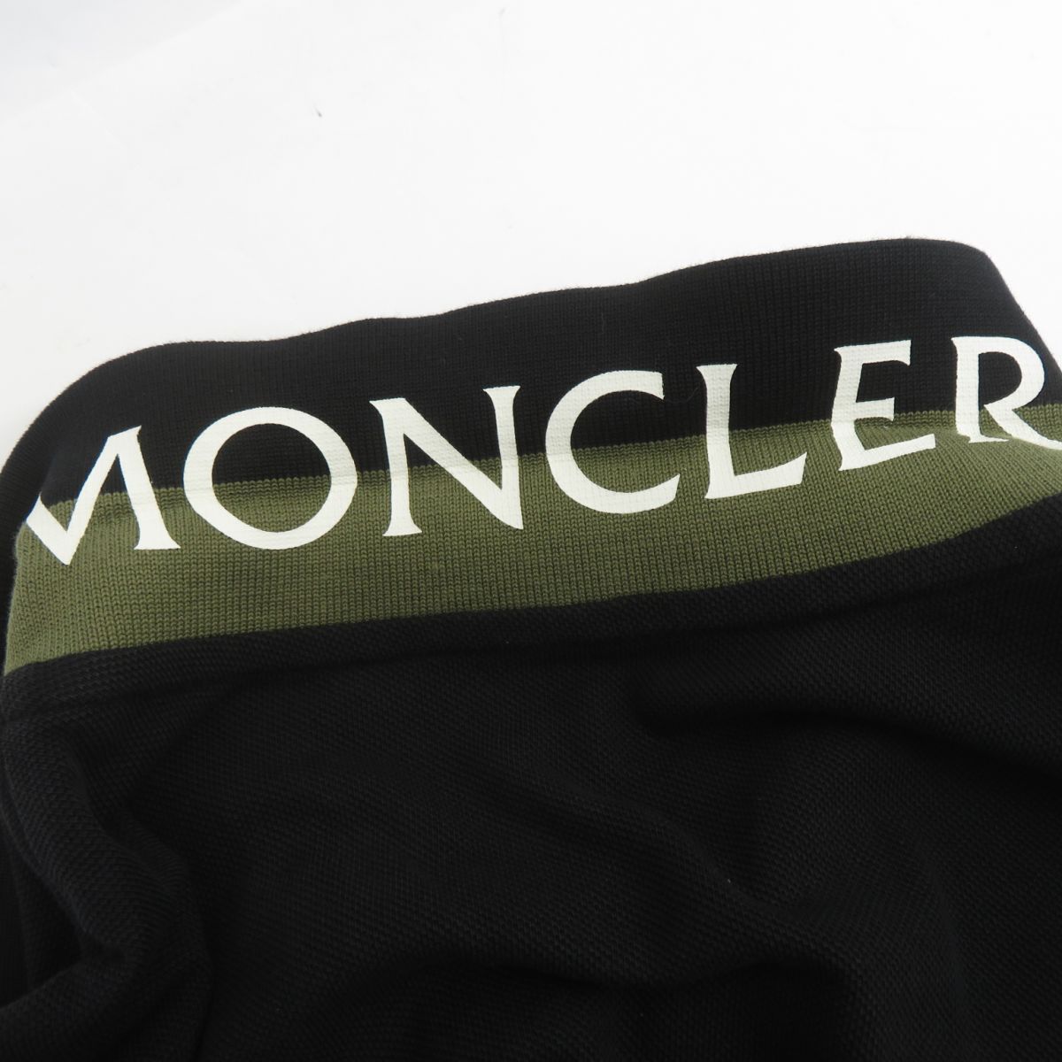MONCLER モンクレール 襟裏 ロゴプリント 半袖 ポロシャツ