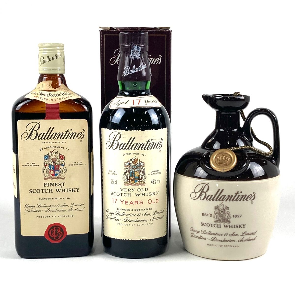 【未開栓・箱付】 バランタイン(Ballantine's)3本セット【旧ボトル】 箱付バランタイン17年3本セット | MALKS Ballantine's 3本セット