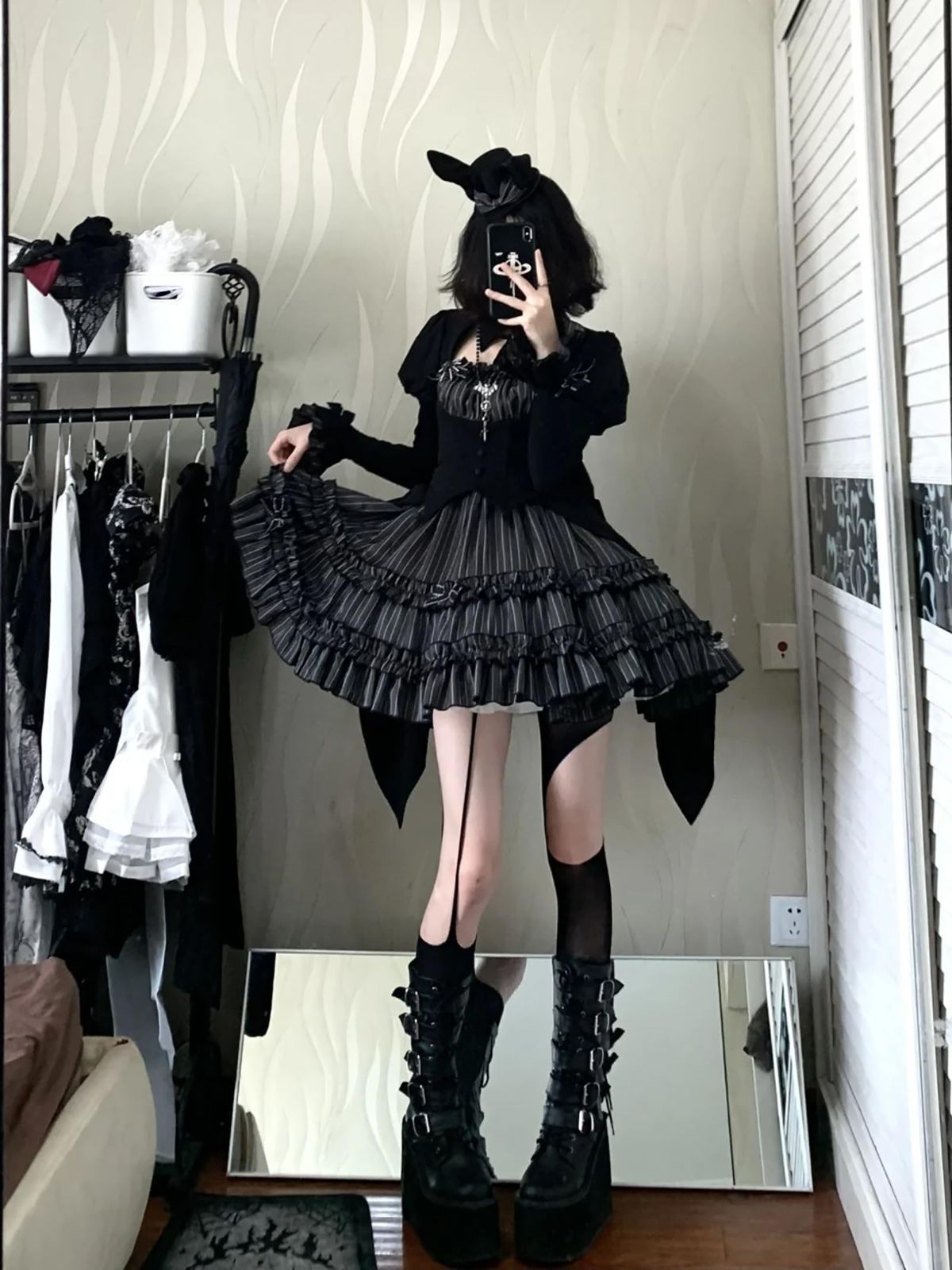 コスプレ　ドレス　ゴシックセットアップ✨女子会もお出かけも完璧 imgrc0110306336.jpg