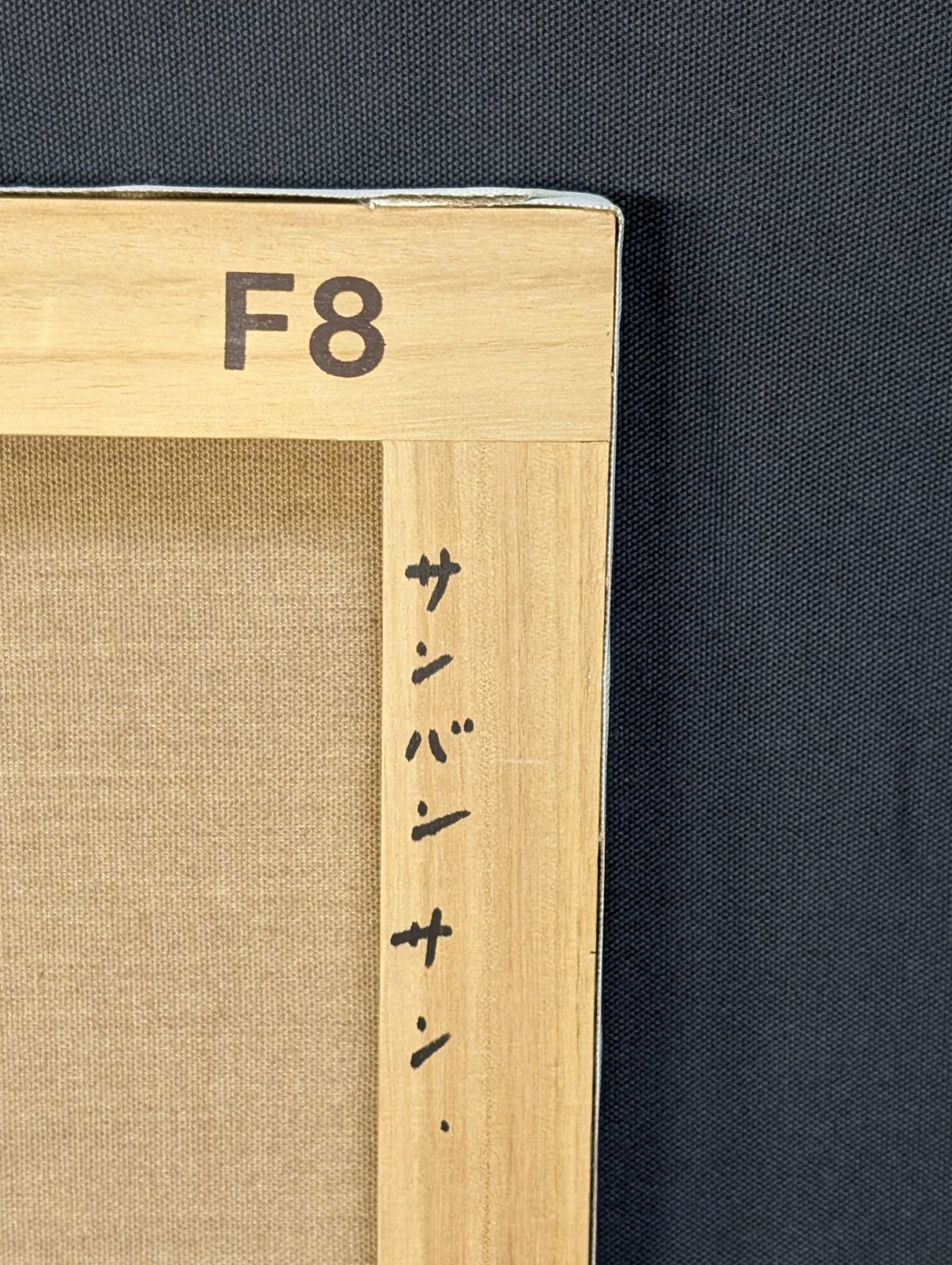 真作保証 戸倉貢 サンバンサン 油彩キャンバスのみ F8 風景画