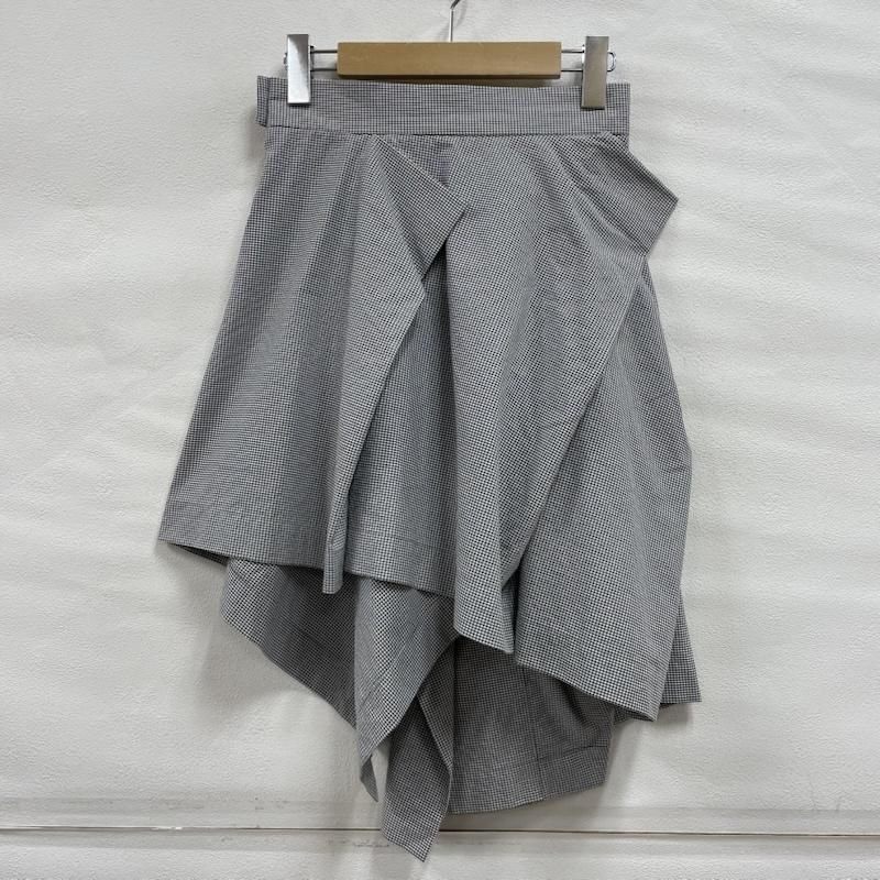 Vivienne Westwood red label ヴィヴィアン ウエストウッド レッドレーベル スカート ひざ丈スカート チェック 変形 アシンメトリー ひざ丈 フ ドレープ スカート