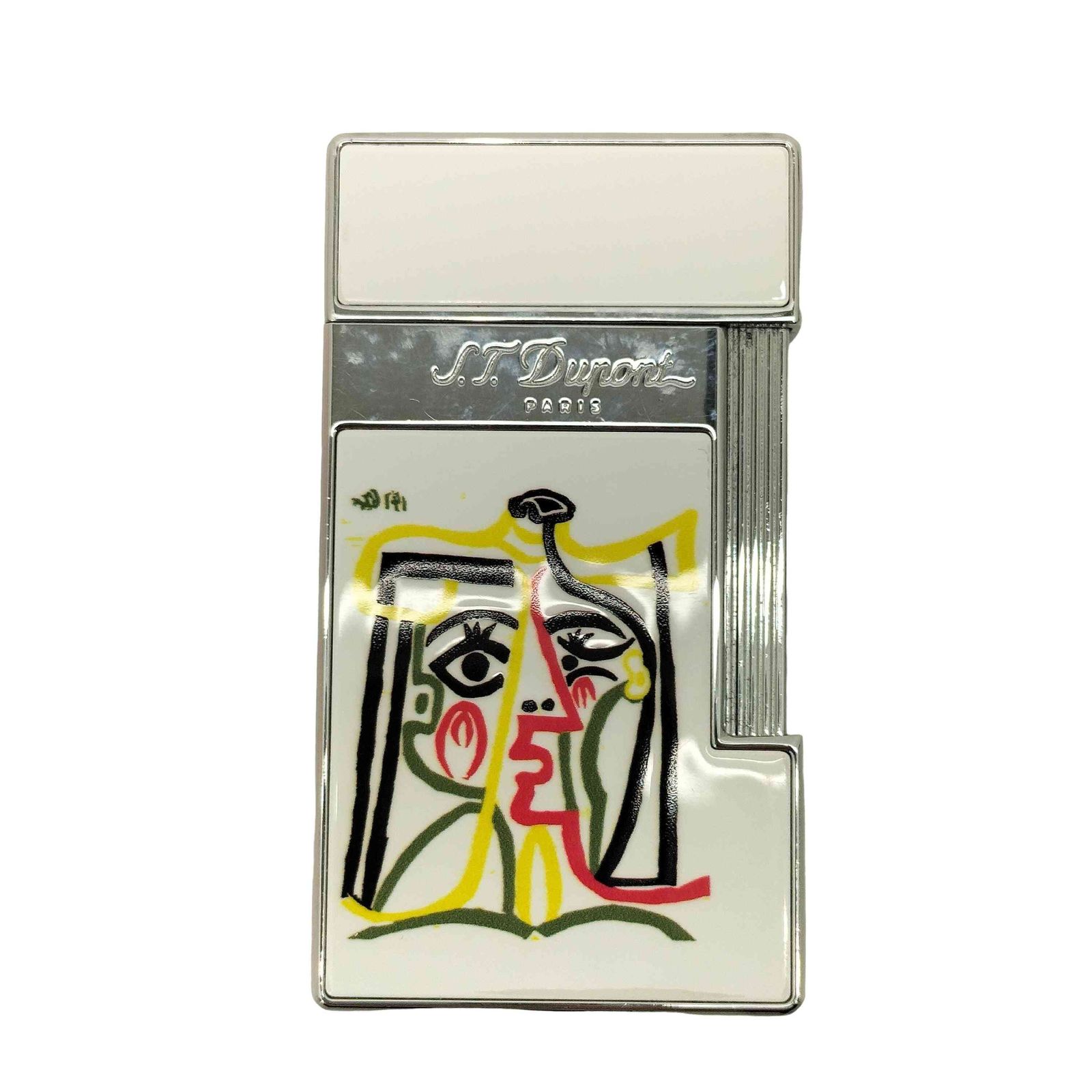 ユーズドフルギ 古着 S.T.DUPONT 女の顔 モチーフ ピカソ フリントガスライター メンズ 表記無