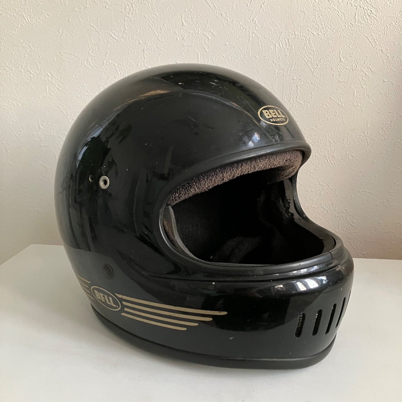 BELL☆1980年代製 XLサイズ 黒色 族ヘル Arai SHOEI 当時物 旧車 