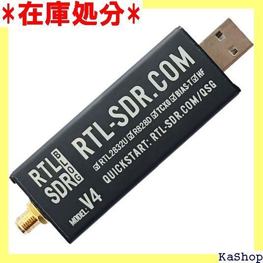 RTL-SDR. V4 R860 RTL2832U R820T2 TCXO/1PPM SMA-J ソフトウェア定義 ...