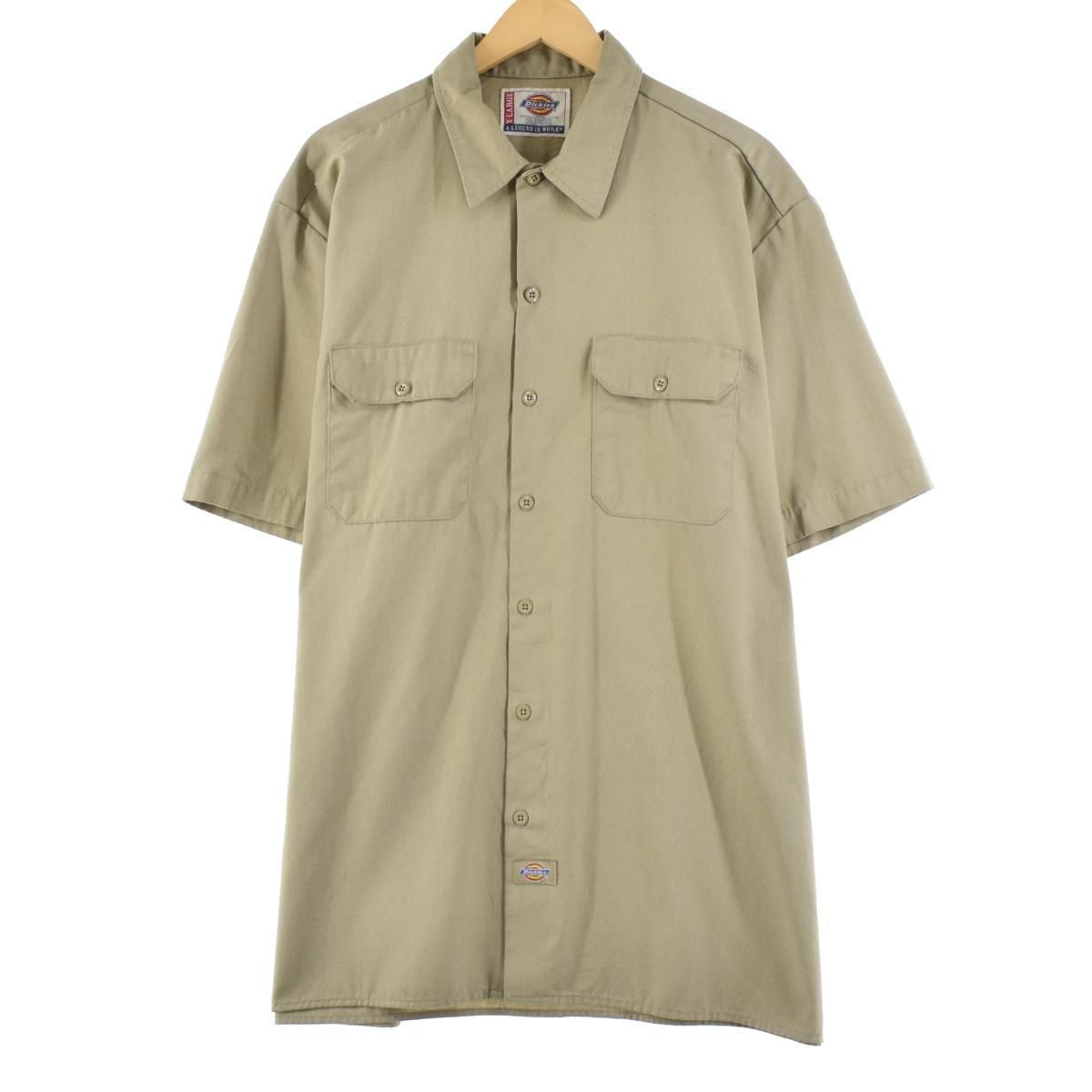 古着 ディッキーズ Dickies 半袖 ワークシャツ メンズXL/eaa254745