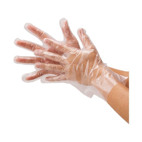 川西工業 ポリエチレン手袋 2016 半透明 M 10000枚 100枚×100袋 使い捨て手袋 使いきり手袋