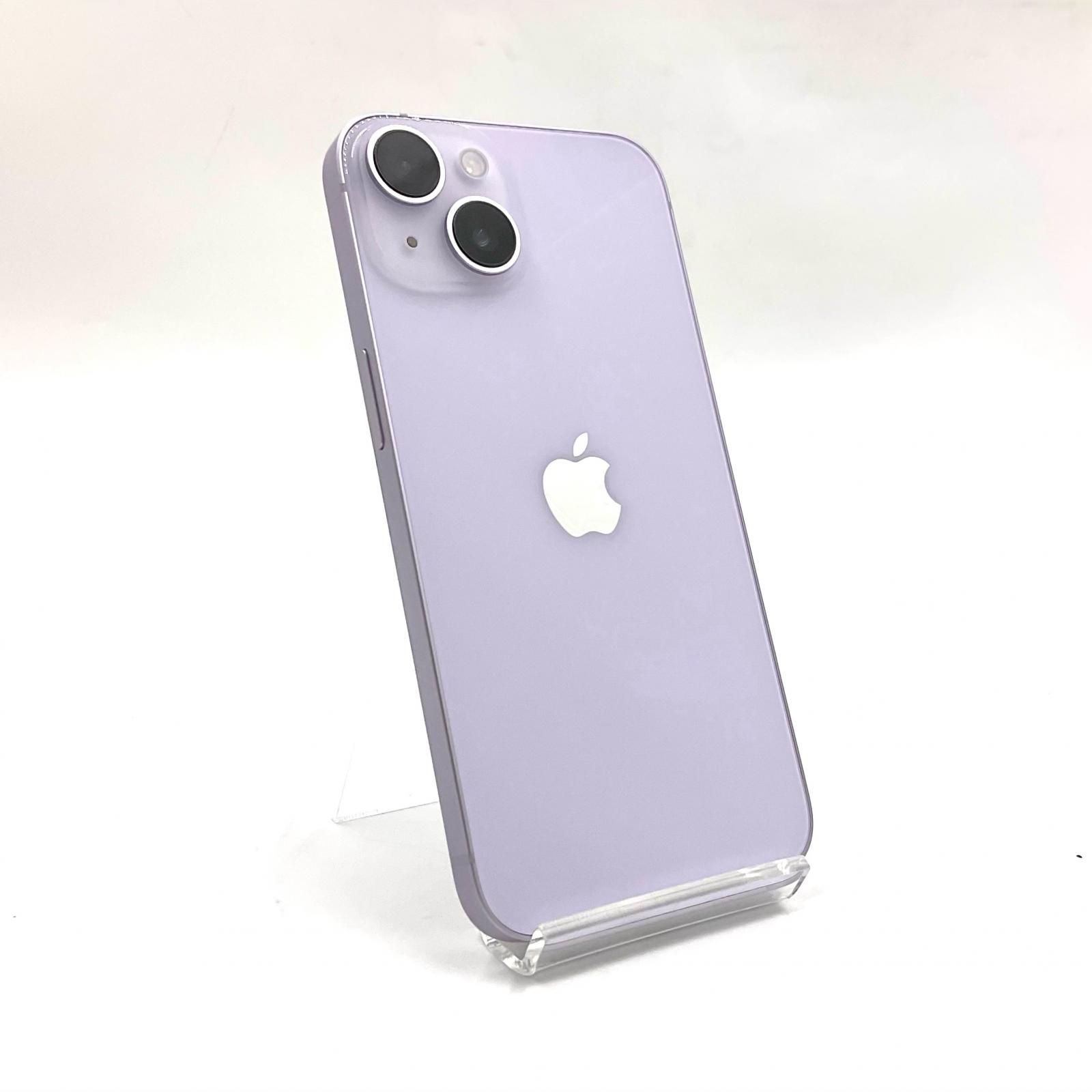 iPhone 14 128GB パープル SIMフリー 白ロム 動作確認済 86%【全額返金