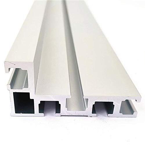 Size 600MM CarAngels テーブルソーフェンス 75mm規格 アルミ製 Tスロットトラック クランプトラック 大工ツール テーブルソーDIY用 600MM