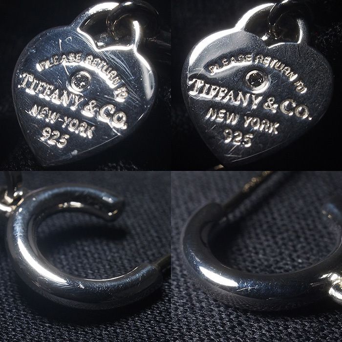 ◇ティファニー◇新品仕上済 リターントゥ ハート ダイヤ フープ ピアス 925 ティファニー 新品仕上済 Tiffany&Co リターントゥティファニー