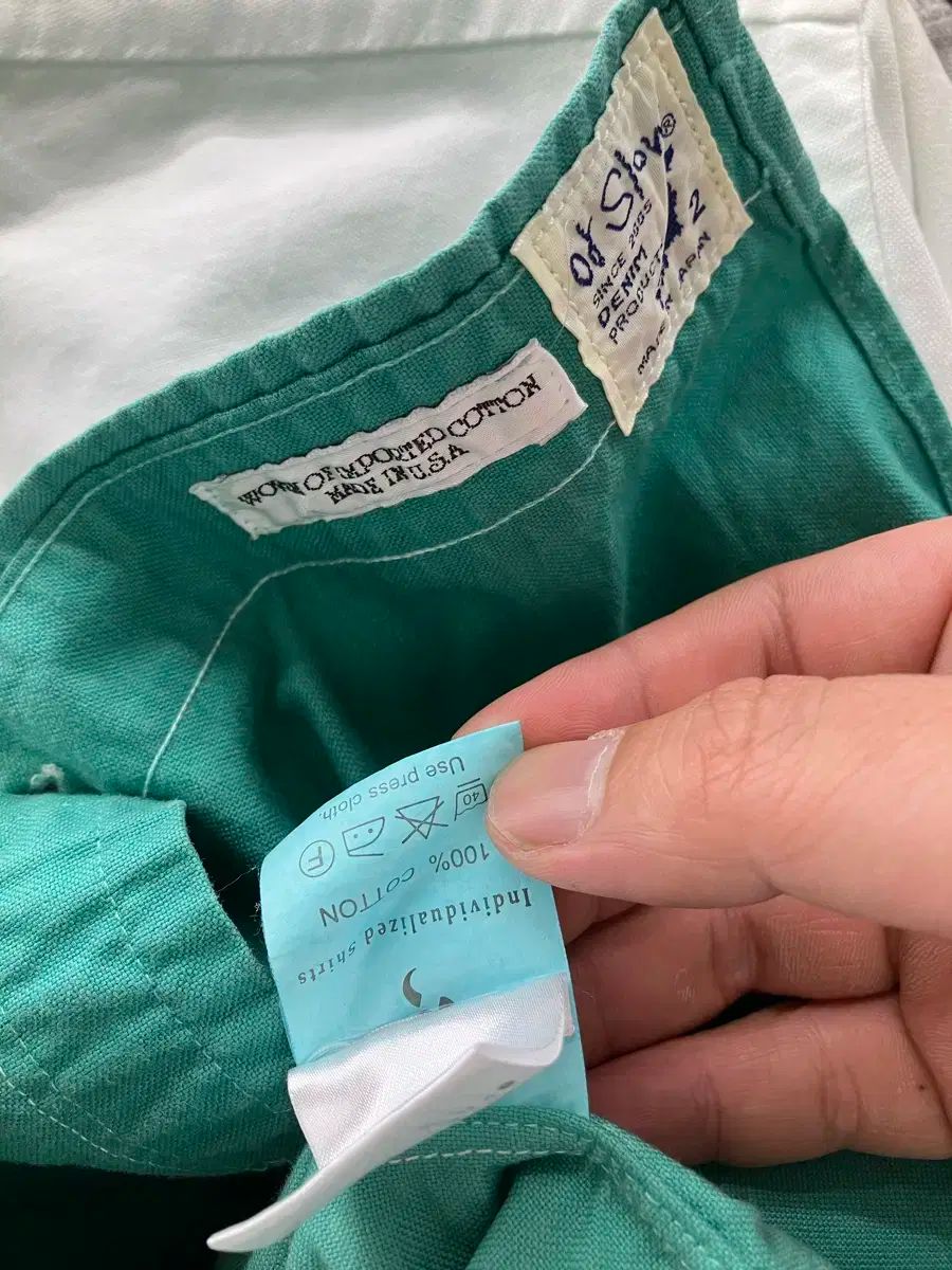 orSlow(オアスロウ) X 個別化 インディゴブルー シャツ