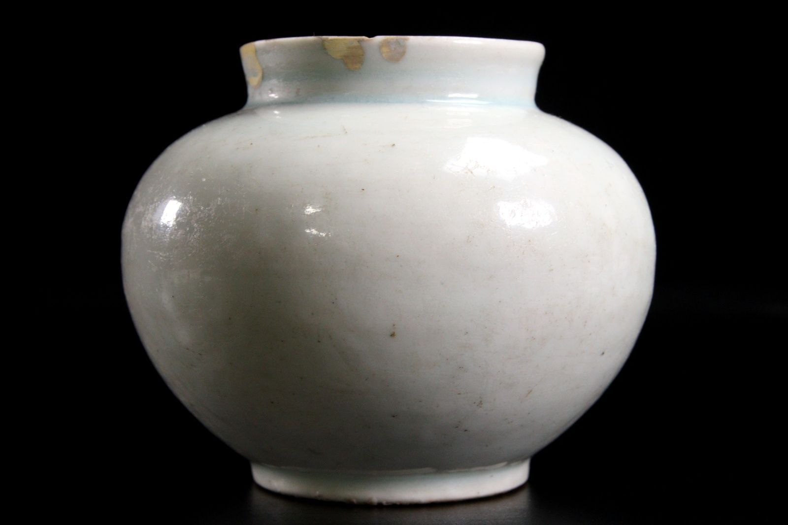 花瓶□李朝 白磁 花器 丸壺 古玩 唐物 中国 古美術 時代物 骨董