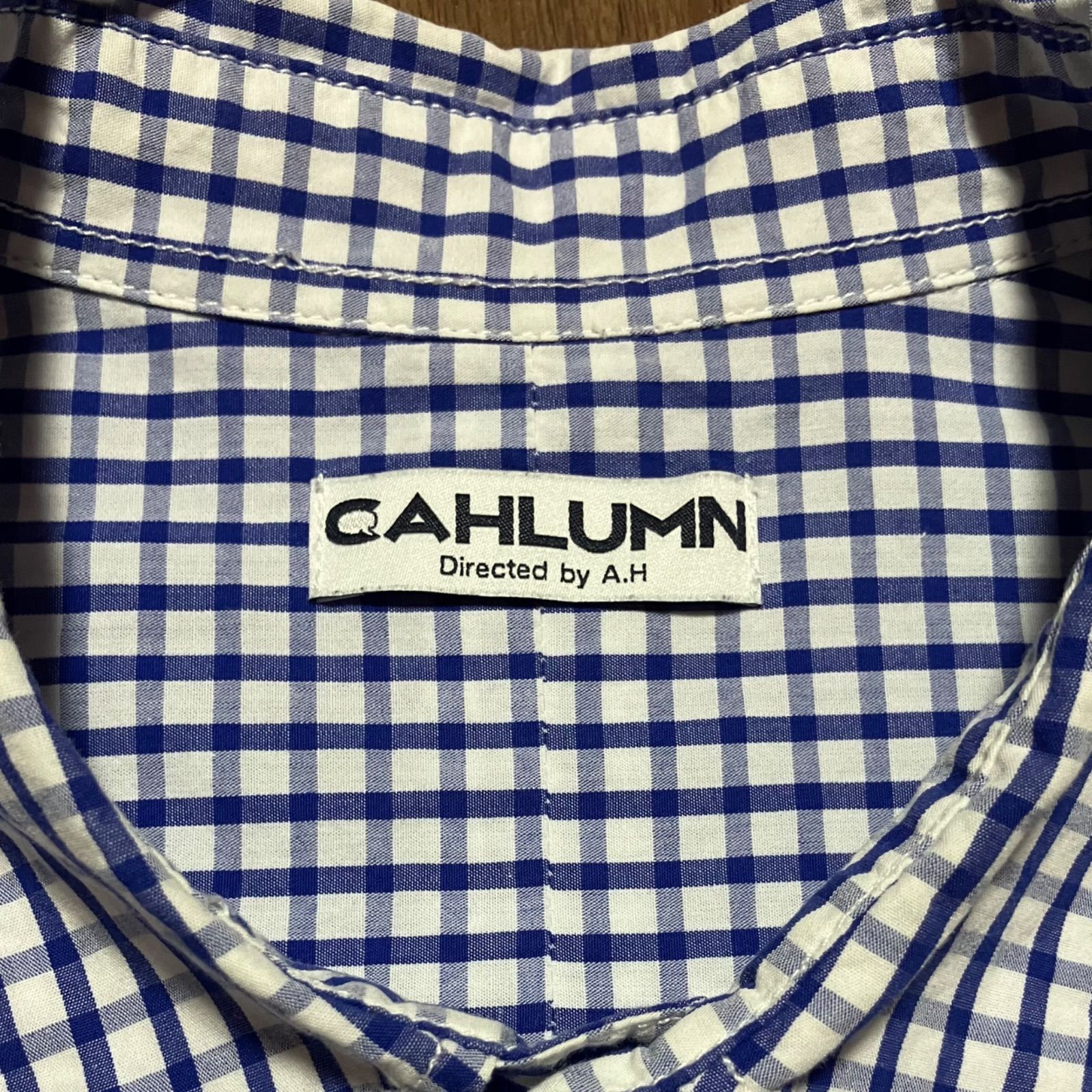CAHLUMN/カウラム マガジンポケット ブロードシャツ ギンガムチェック CAHLUMN シャツ CAHLUMN/カウラム Magazine Pocket Broad Shirt