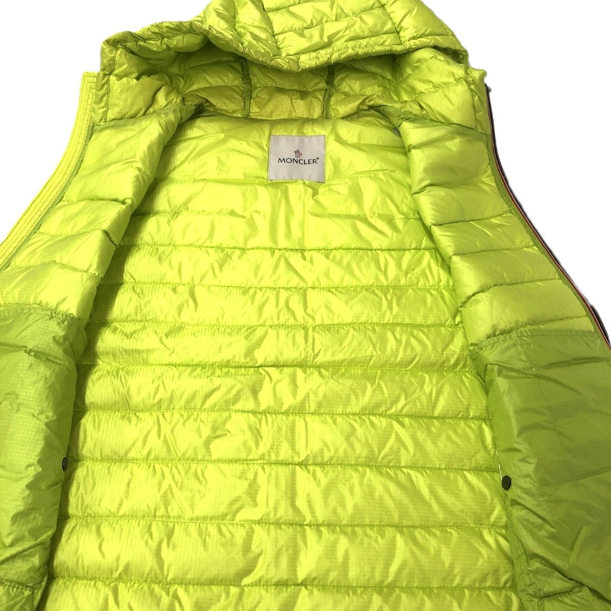 MONCLER モンクレール GIEN GILET ダウン ベスト サイズ:2 ネオン