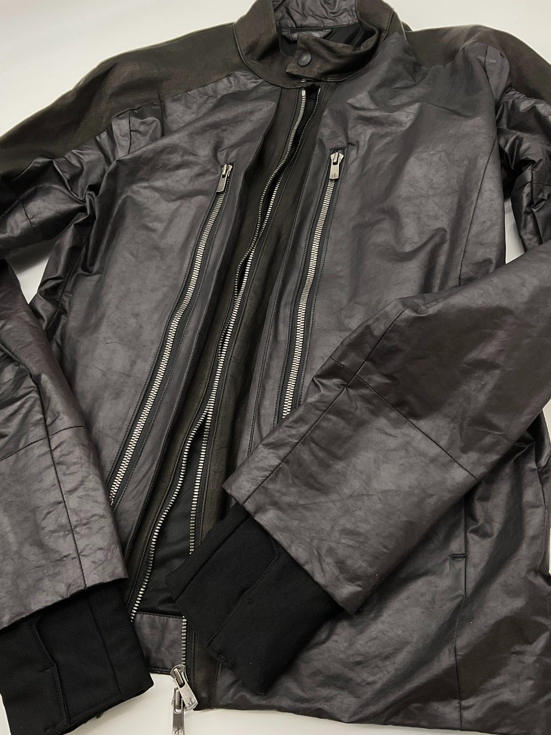 未使用 RIPVANWINKLE リップ アノラックジャージージャケット 3 RIPVANWINKLE リップヴァンウィンクル 3 ブラック ANORAK JERSEY