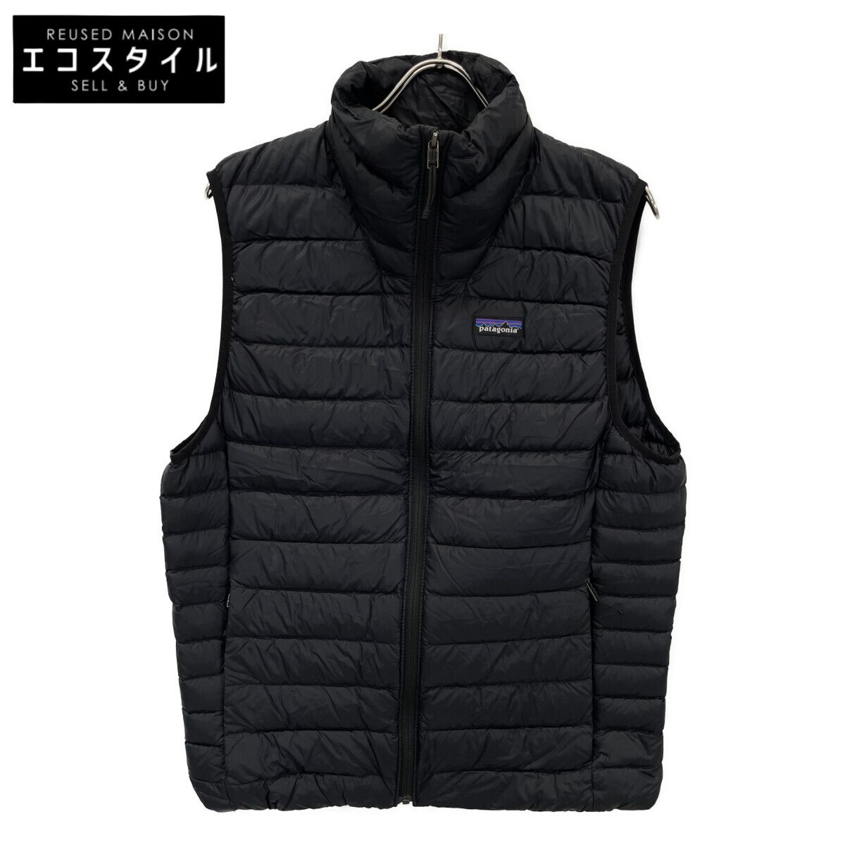 patagonia パタゴニア 22AW 84623 ﾌﾞﾗｯｸ ﾅｲﾛﾝ ﾛｺﾞﾊﾟｯﾁ ﾀﾞｳﾝﾍﾞｽﾄ M