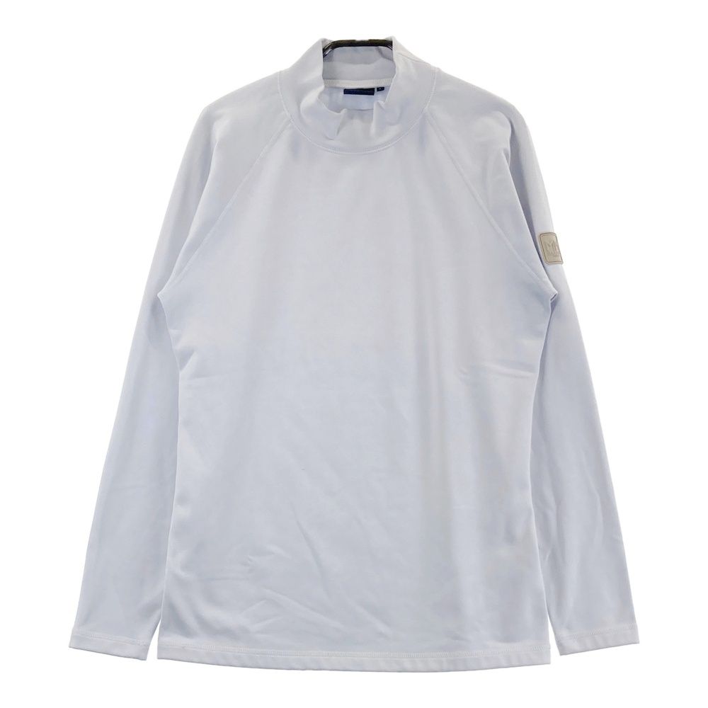 サイズ：5 MUTA MARINE ムータマリン  ハイネック長袖Tシャツ　裏起毛  ネイビー系 [240101482101] ゴルフウェア メンズ ストスト サイズ：5 MUTA MARINE ムータマリン ハイネック長袖Tシャツ 裏
