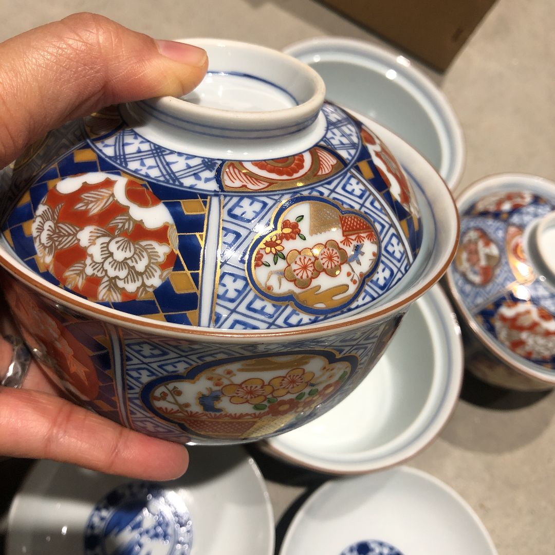 選ぶなら 前畑陶器 庫山窯 円菓子腕5セット メルカリ - 丼物腕 食器