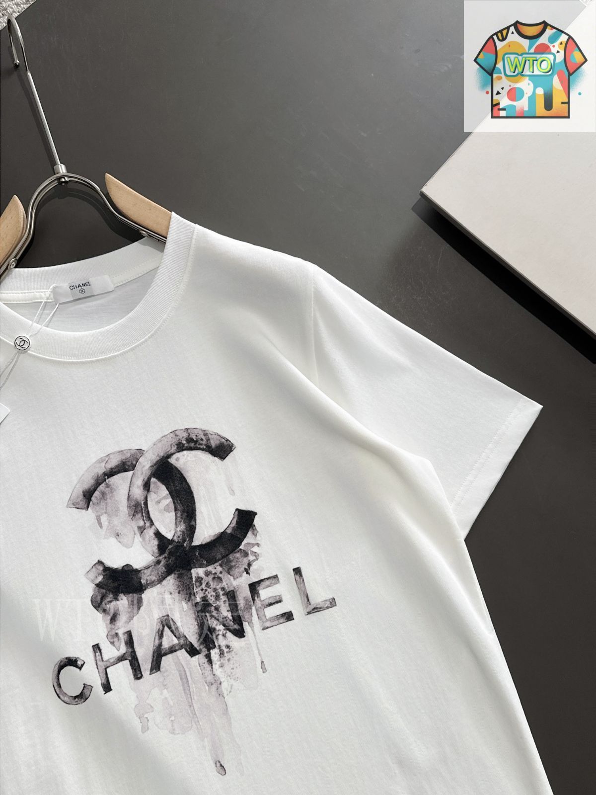 CHANEL ロゴプリント 半袖トップス 38 中古・古着通販】CHANEL (シャネル) ココマーク 半袖 ロゴ