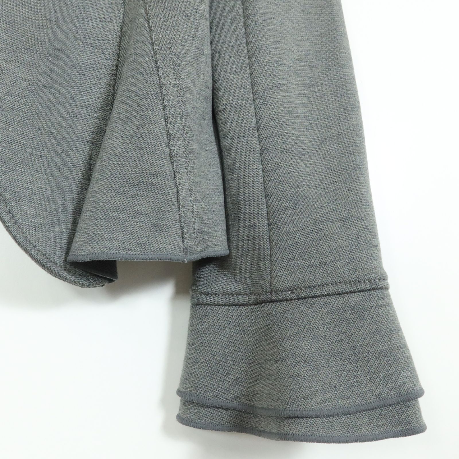 ナラカミーチェ フリル付き ジャケット（グレー） 美品】ナラカミーチェ☆フリルジャケット サイズ1 グレー系