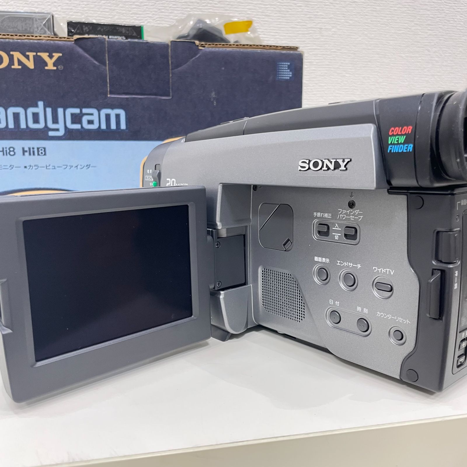 A期間限定大幅値下げ中【中古】SONY ソニー ハンディカム ビデオカメラ Hi8 CCD-TRV90　昭和レトロ　付属品あり