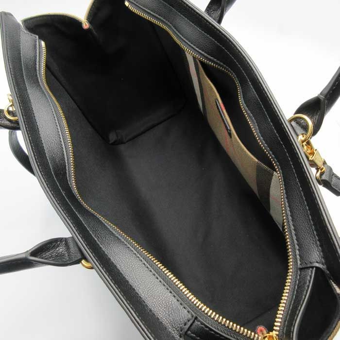 バーバリー ハンドバッグ BURBERRY BANWELL レザー ミディアム ジップ