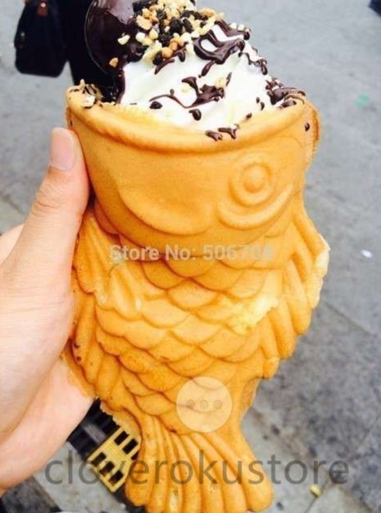 送料無料 アイスコーン たい焼き器 業務用 ホームパーティー 商業用 110V 6個作成可 USTAUSTRALIA_COM_AU