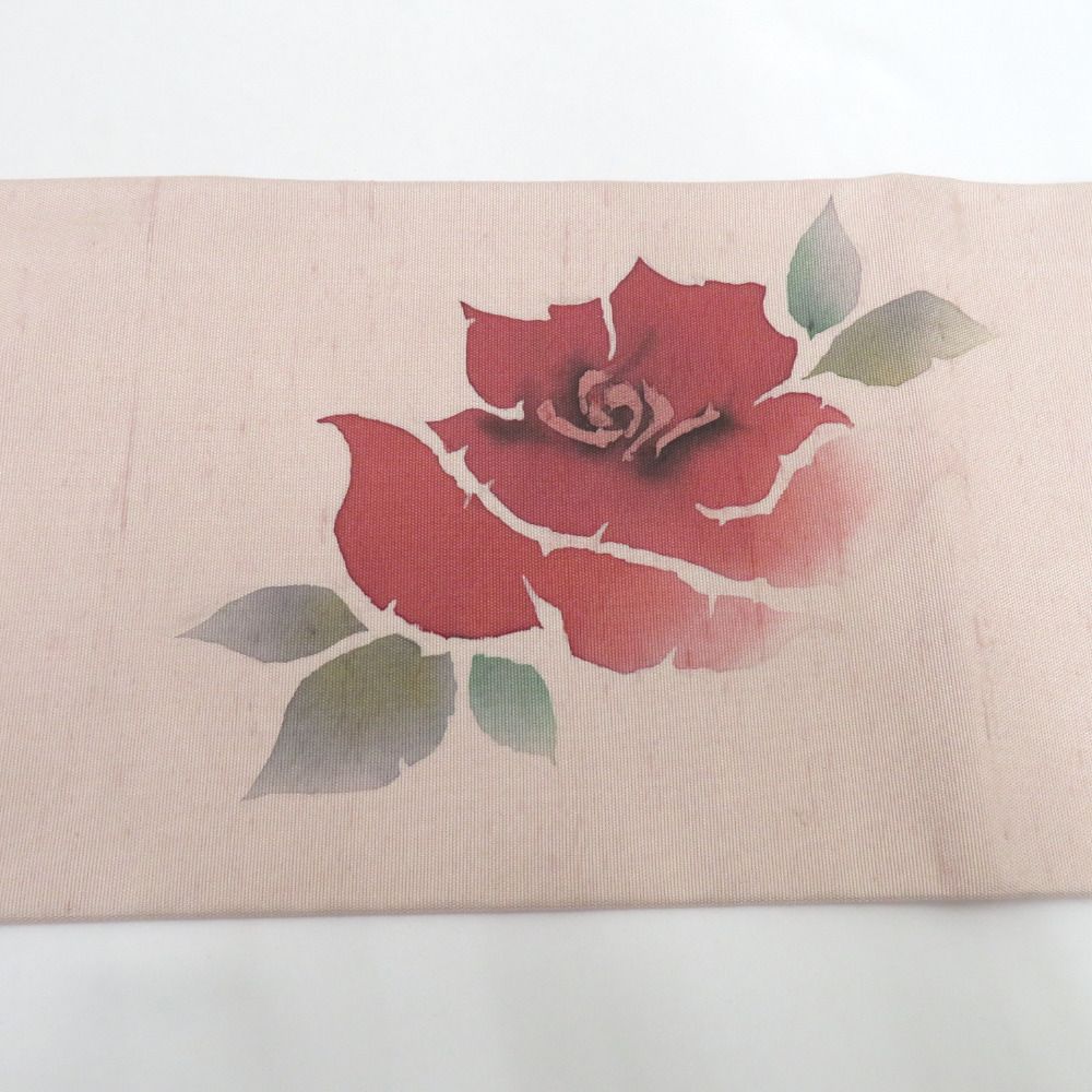 薄ピンク地 薔薇柄