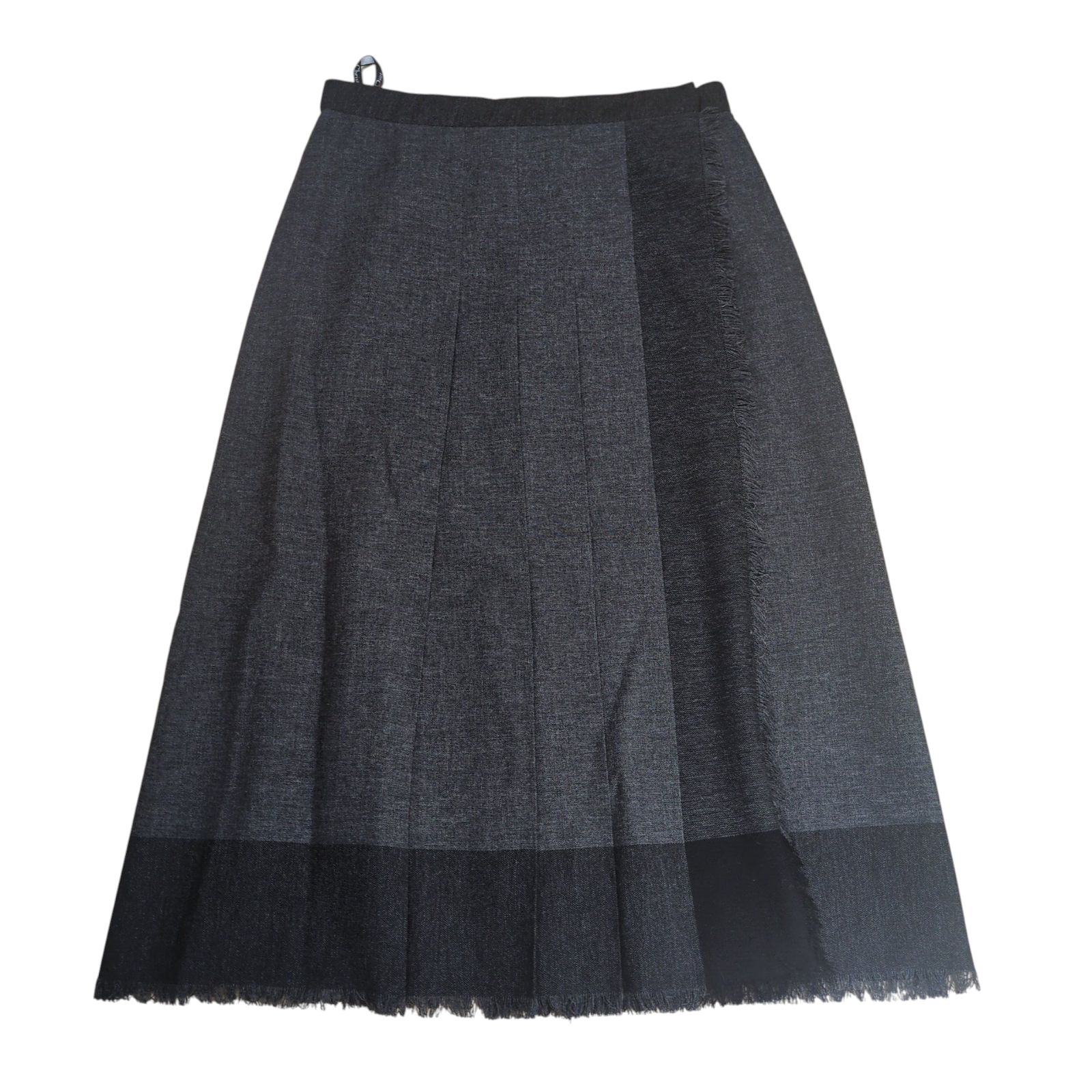 Christian Dior Wool Pleats Wrap Skirt