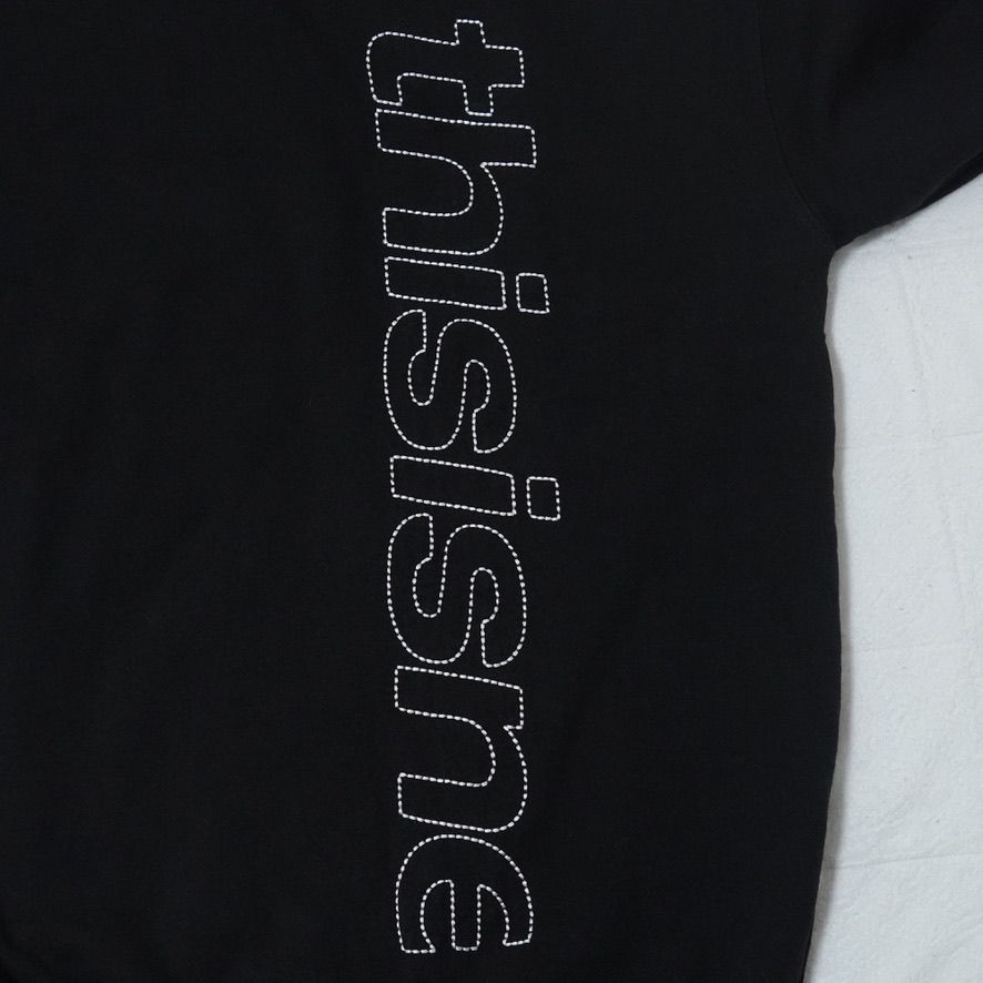 thisisneverthat® thisisneverthat スウェット L ブラック 刺繍ロゴ 