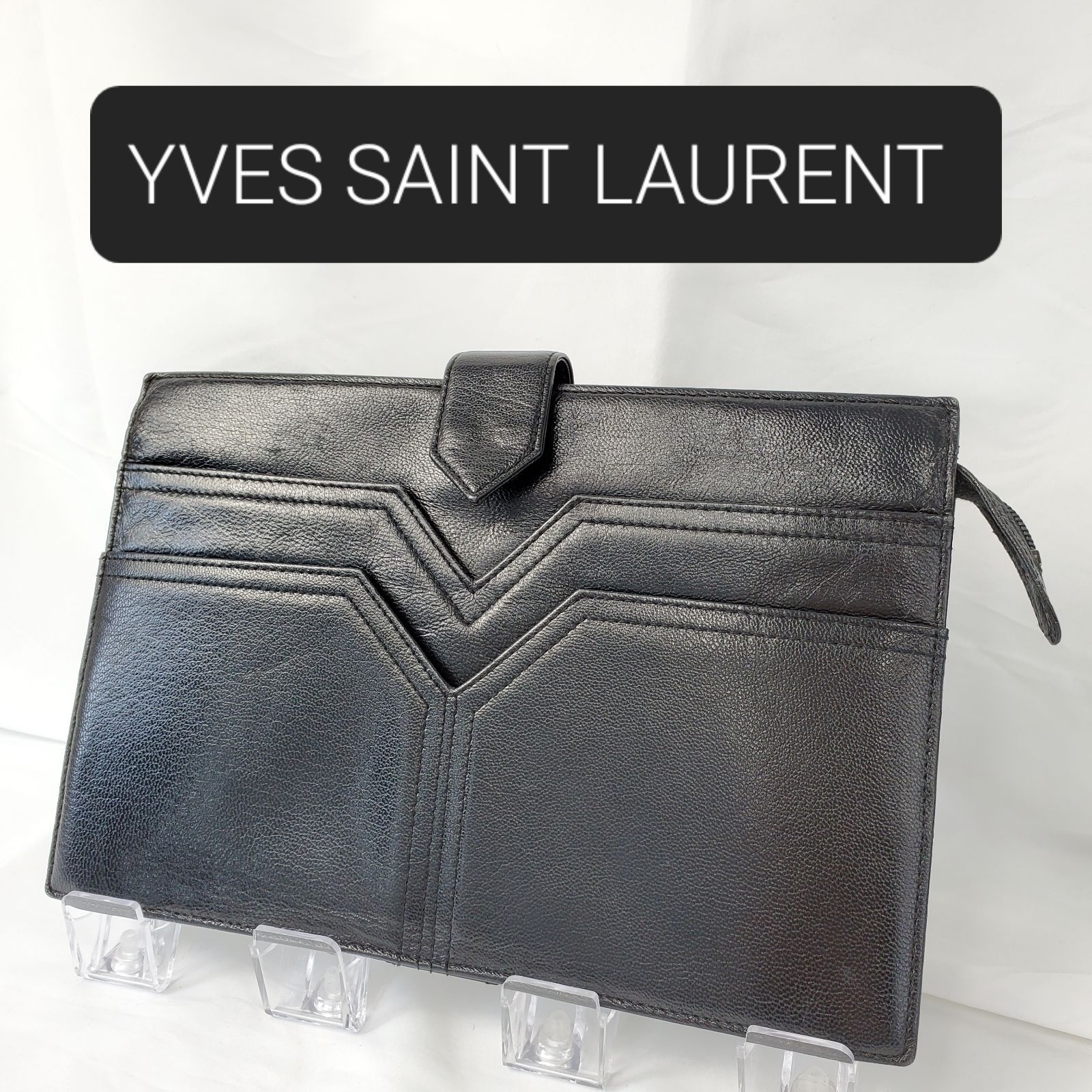 YVES SAINT LAURENT】イヴサンローランクラッチバッグ セカンドバッグ