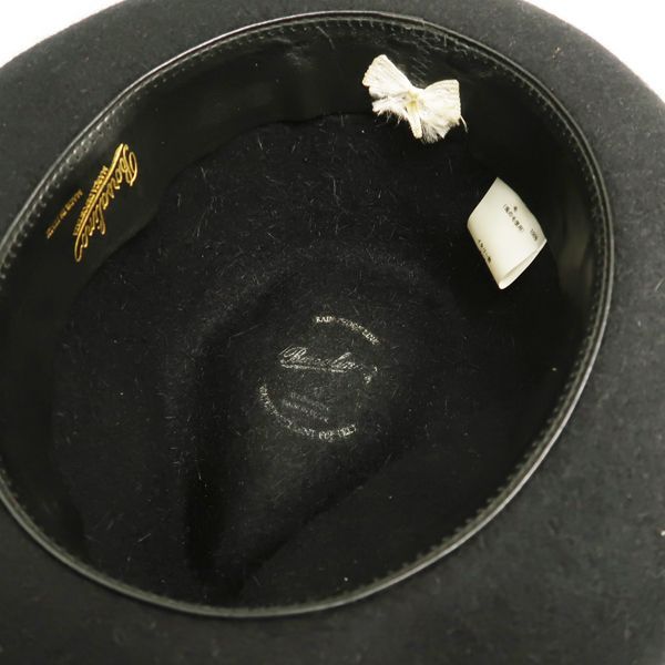 Borsalino ファーフェルトハット Rain proof Line ブラック 58cm程度 