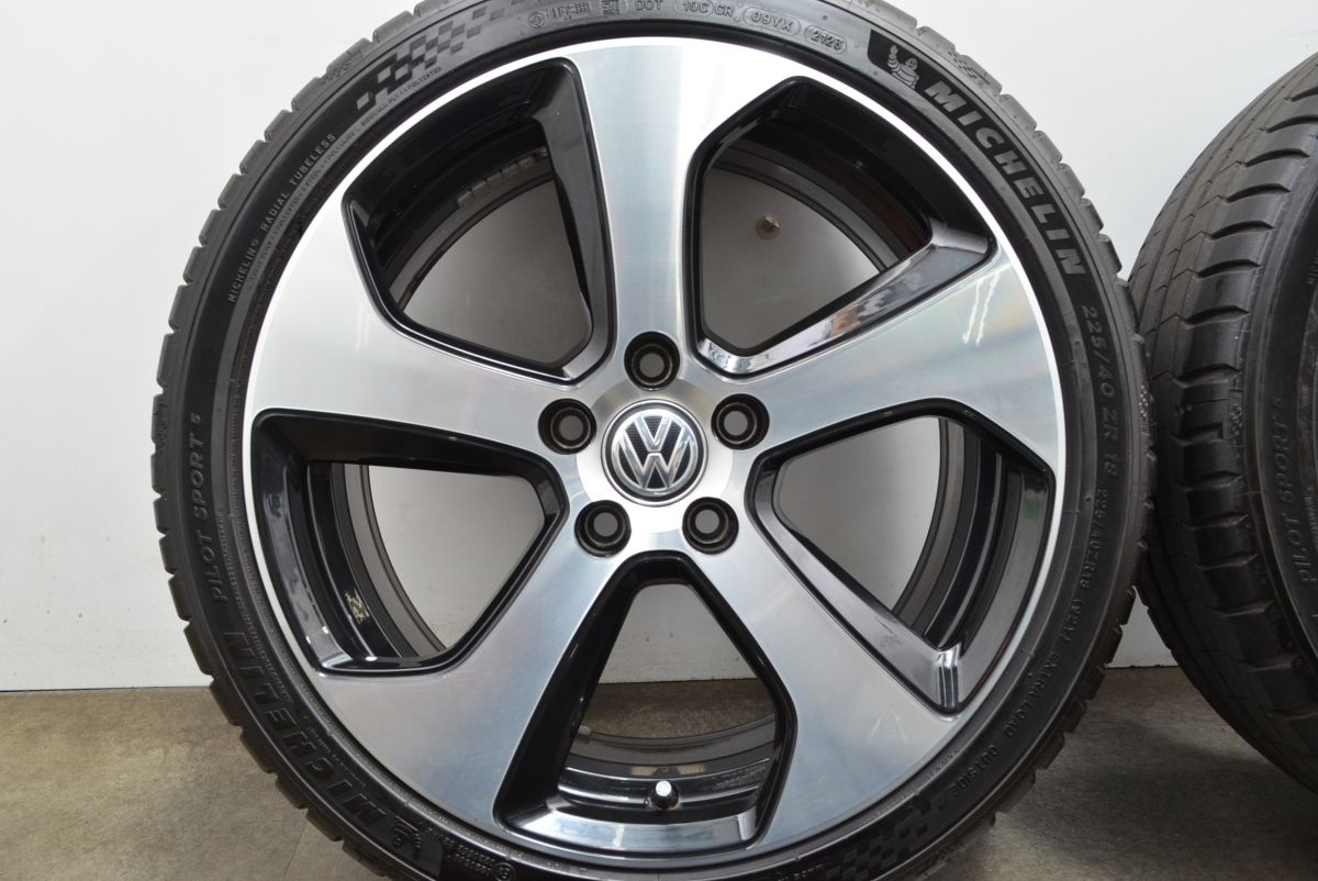 希少品】VW ゴルフ7 GTI 純正 18in 7.5J +49 PCD112 2023年製