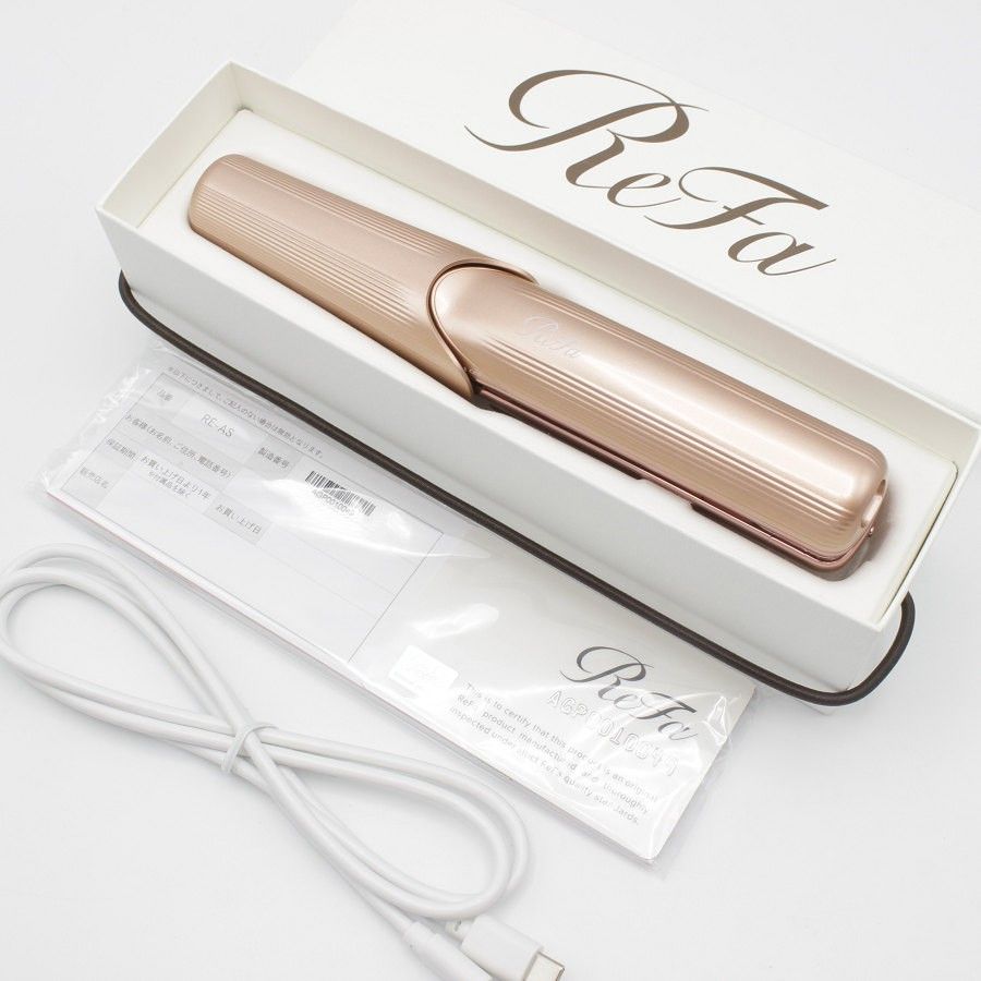 【美品】MTG ReFa FINGER IRON ST RE-AS-05A ピンク リファフィンガーアイロンST ヘアアイロン 本体